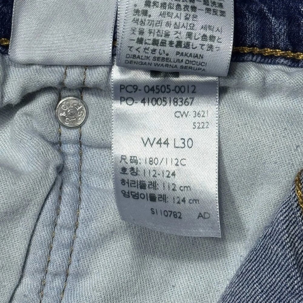 Levi's 505 Men's Straight Leg Jeans Blue Denim Regular‎ Fit Medium Wash W44 L30 - Picture 11 of 14